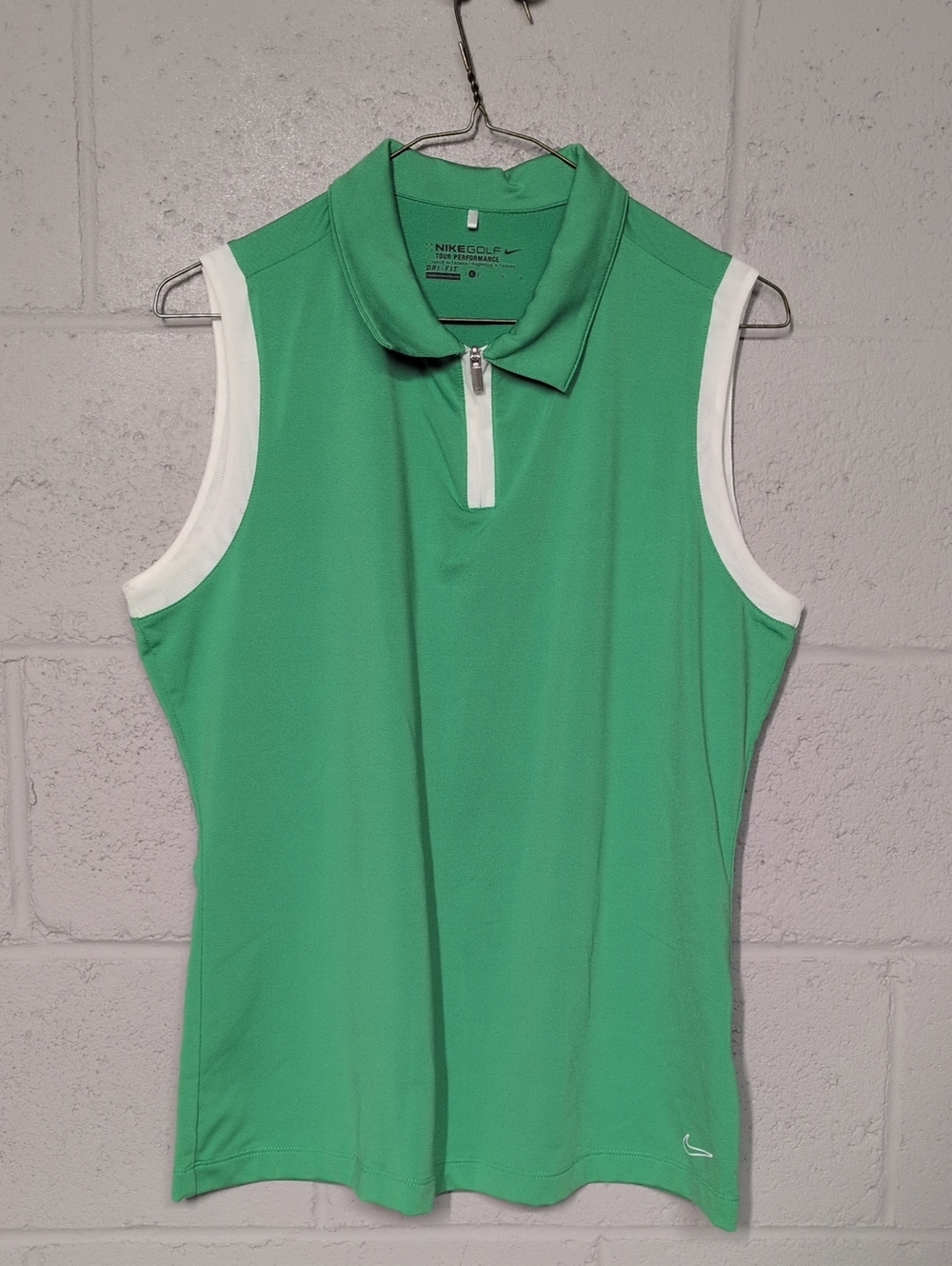 Nike Golf Dri-Fit Tour Performance Green Polo Tank Size Large, Golf Outfit